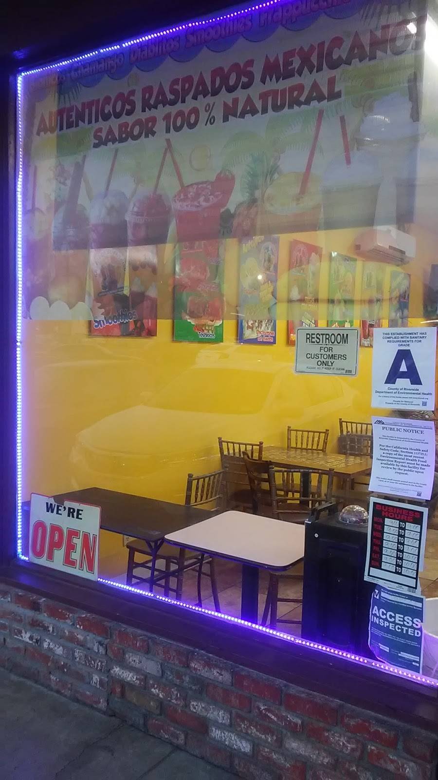 Raspados El Paraiso | restaurant | 10509 Hole Ave, Riverside, CA 92505, USA | 9516891022 OR +1 951-689-1022