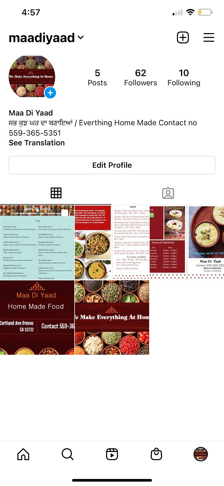 Maa Di Yaad | restaurant | 4093 W Cortland Ave, Fresno, CA 93722, USA | 5593655351 OR +1 559-365-5351