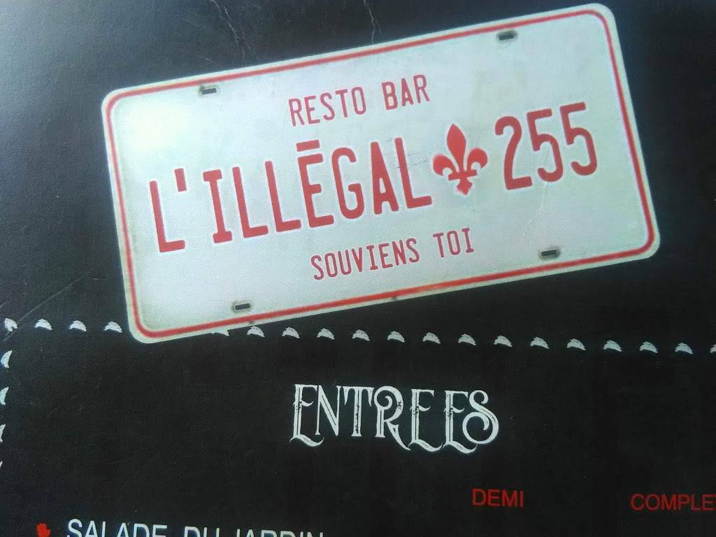 Illégal 255 | restaurant | 620 QC-255, Saint-Félix-de-Kingsey, QC J0B 2T0, Canada | 8198481564 OR +1 819-848-1564