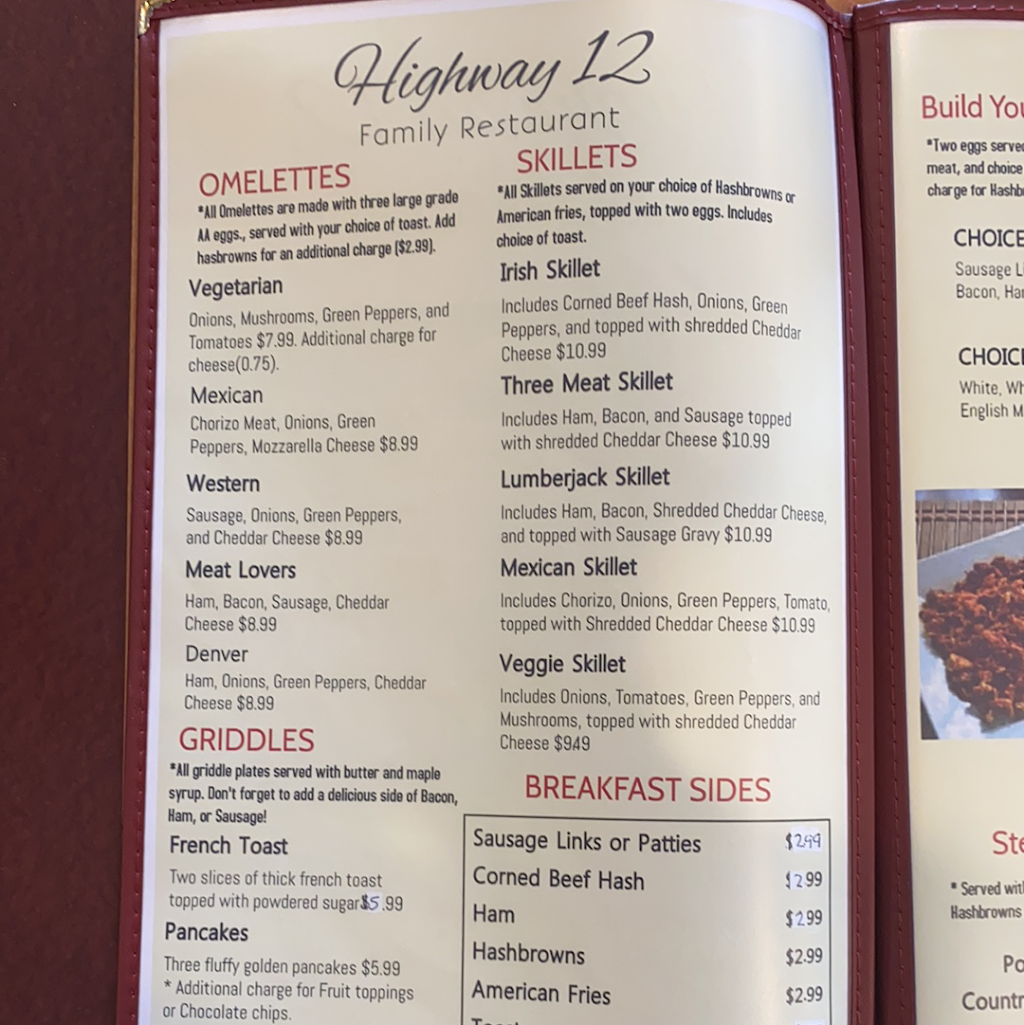 Hwy 12 Family Restaurant | restaurant | E11394 US-12, Sauk City, WI 53583, USA | 6084602079 OR +1 608-460-2079