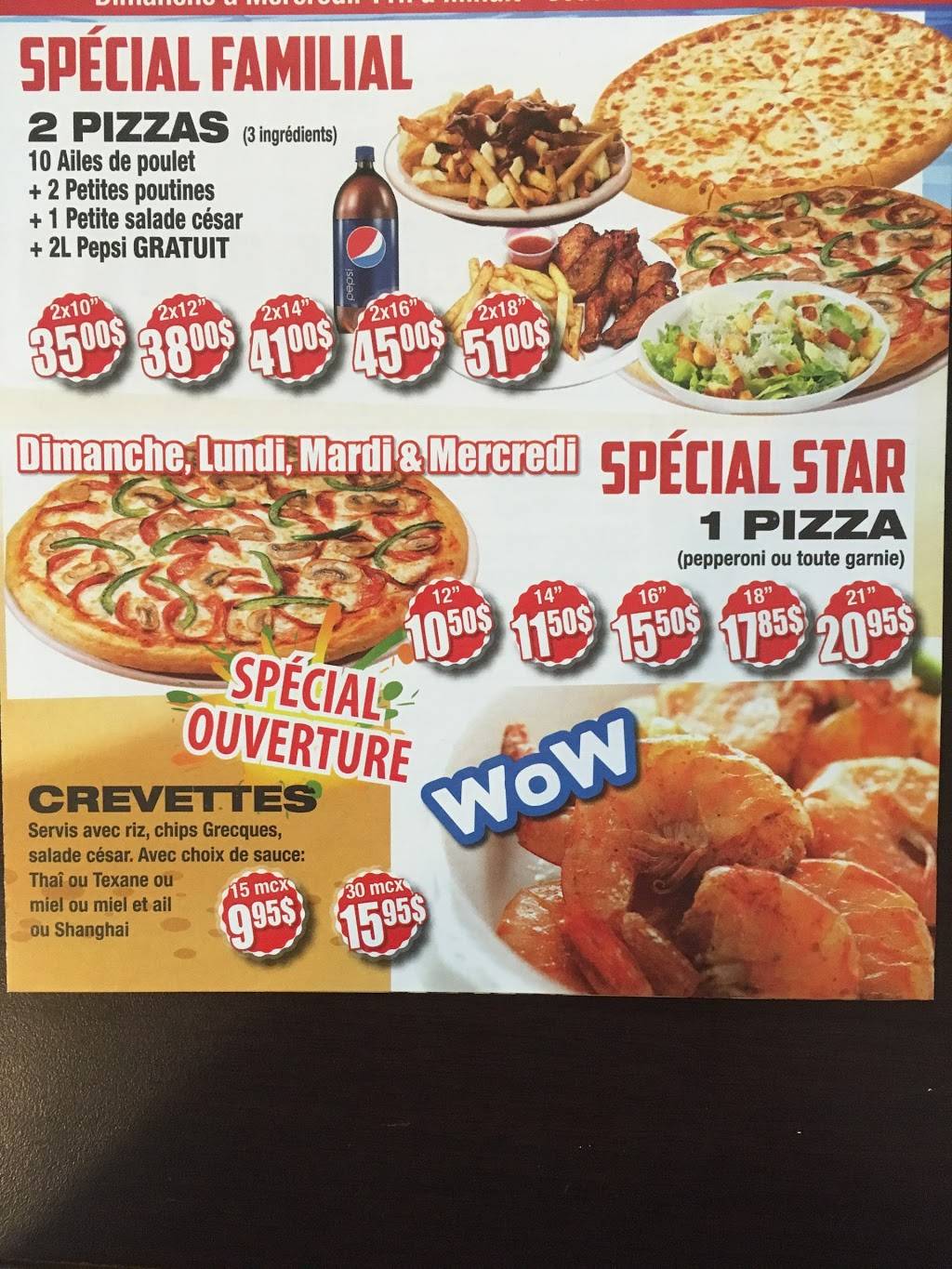 Star Pizza | restaurant | 19 Rue Authier, Granby, QC J2G 7X1, Canada | 4503617777 OR +1 450-361-7777