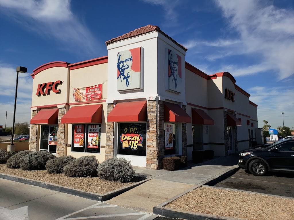 KFC | restaurant | 20 E Baseline Rd, Phoenix, AZ 85042, USA | 4807392918 OR +1 480-739-2918