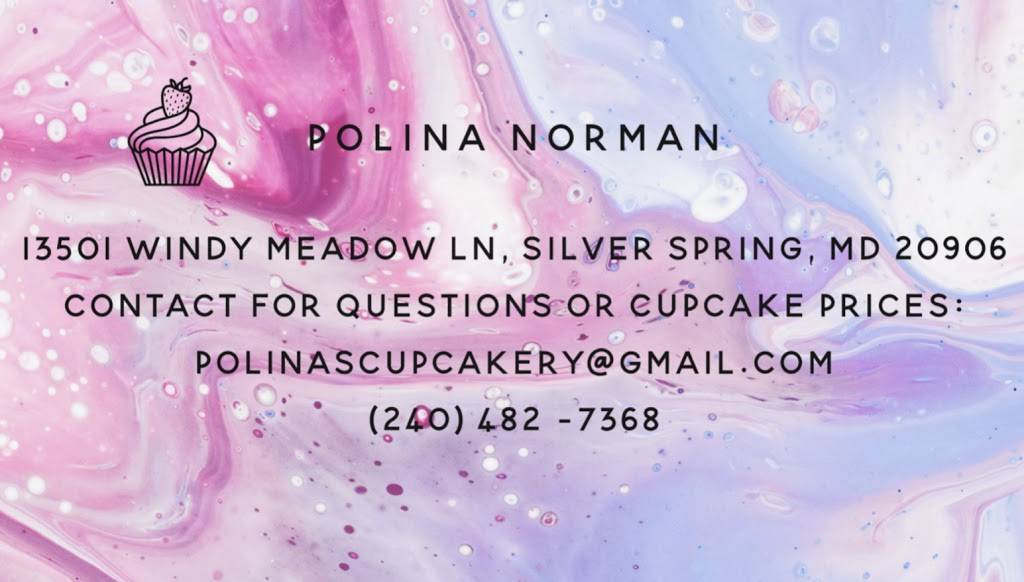 Polinas Cupcakery | restaurant | 13501 Windy Meadow Ln, Silver Spring, MD 20906, USA | 2404827368 OR +1 240-482-7368