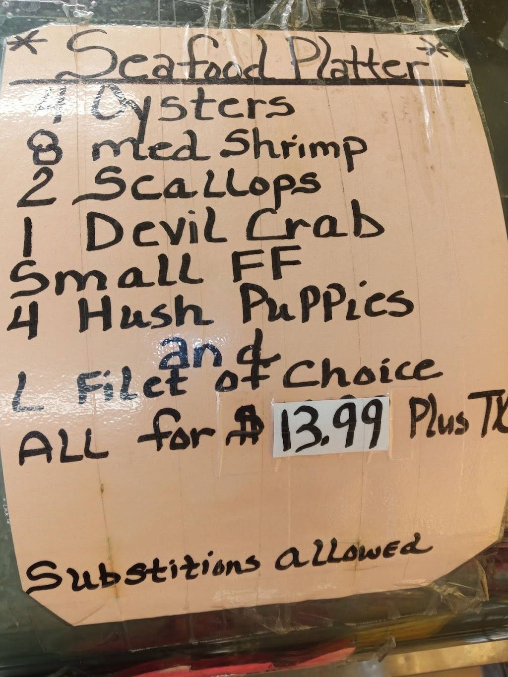 Kingstree Seafood | restaurant | 509 Kelly St, Kingstree, SC 29556, USA | 8433553025 OR +1 843-355-3025