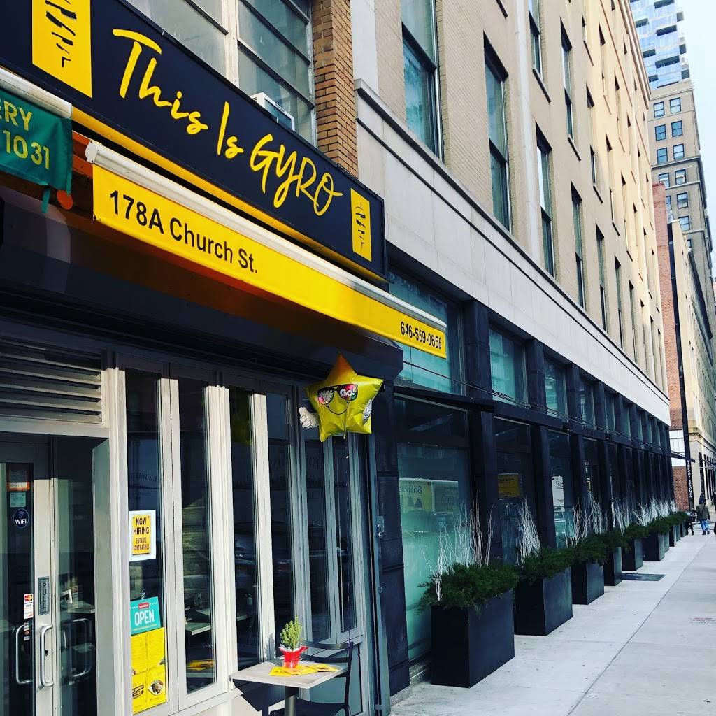 This is Gyro | restaurant | 178a Church St, New York, NY 10013, USA | 6465590656 OR +1 646-559-0656