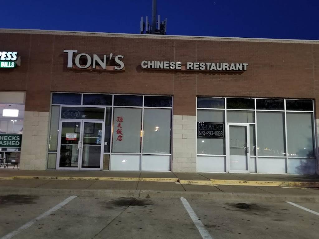 Tons Chinese Restaurant | restaurant | 223 FM1382, Cedar Hill, TX 75104, USA | 9722931698 OR +1 972-293-1698