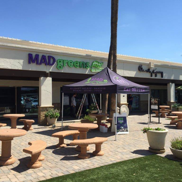 MAD Greens - Hilton Village | restaurant | 6137 N Scottsdale Rd Suite 102, Scottsdale, AZ 85250, USA | 6023148386 OR +1 602-314-8386