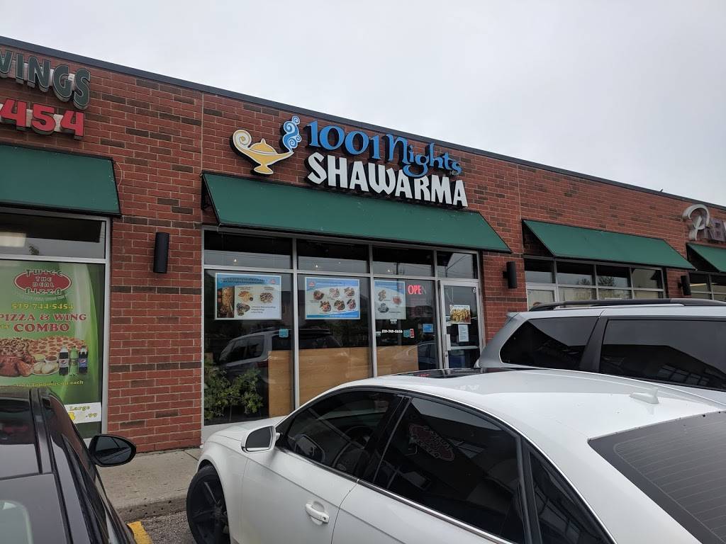 1001 Nights Shawarma | restaurant | 1450 Block Line Rd, Kitchener, ON N2C 0A5, Canada | 5197495656 OR +1 519-749-5656