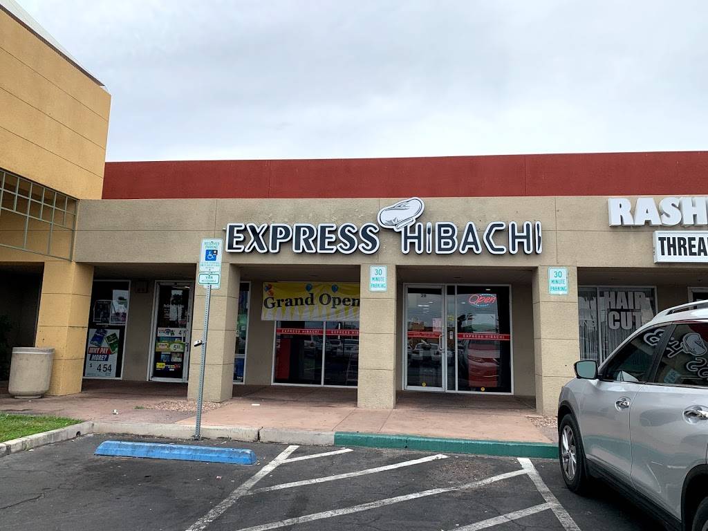 Express Hibachi | restaurant | 4001 S Decatur Blvd #28, Las Vegas, NV 89103, USA | 7024050888 OR +1 702-405-0888