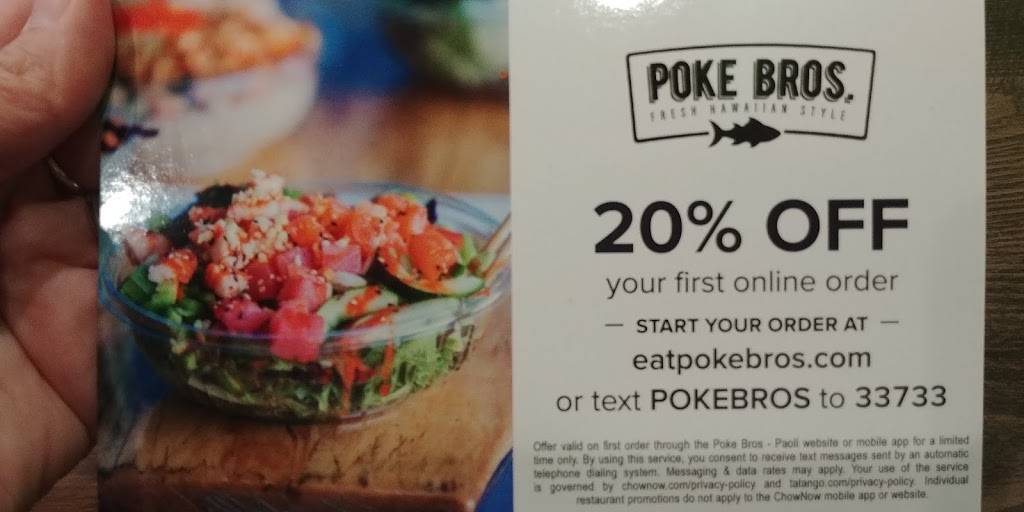 Poke Bros. Paoli | restaurant | 82 E Lancaster Ave Suite A-7, Paoli, PA 19301, USA | 6106401411 OR +1 610-640-1411