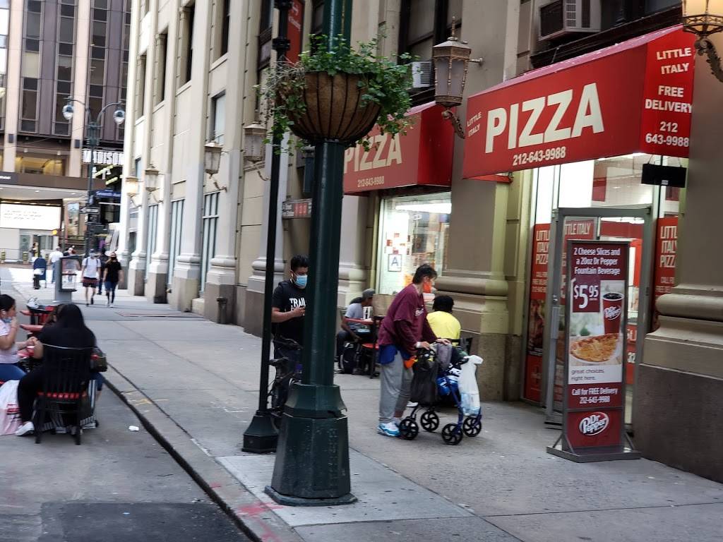Little Italy Pizza | restaurant | 185 W 32nd St, New York, NY 10001, USA | 2126439988 OR +1 212-643-9988