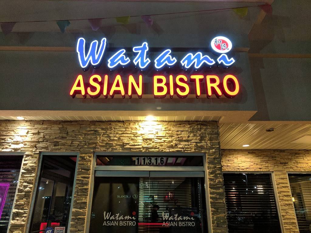 Watami Asian Bistro | restaurant | 11316 Reisterstown Rd, Owings Mills, MD 21117, USA | 4109989009 OR +1 410-998-9009
