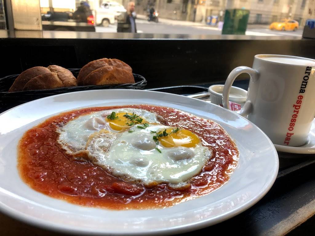 Aroma Espresso Bar | meal takeaway | 100 Church St, New York, NY 10007, USA | 2123460095 OR +1 212-346-0095