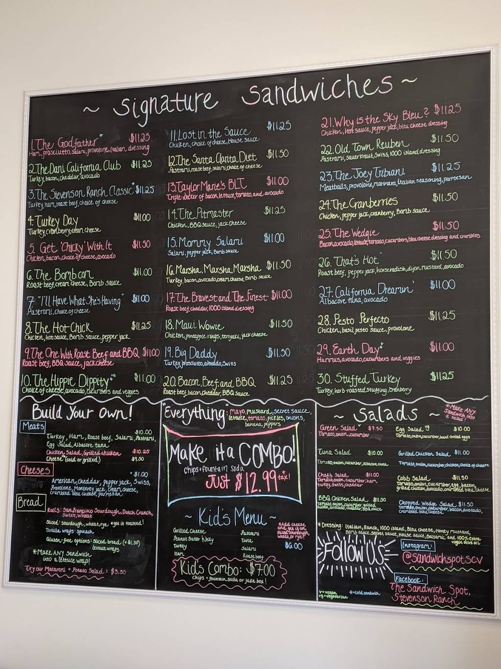 The Sandwich Spot | restaurant | 24925 Pico Canyon Rd, Stevenson Ranch, CA 91381, USA | 6613839940 OR +1 661-383-9940