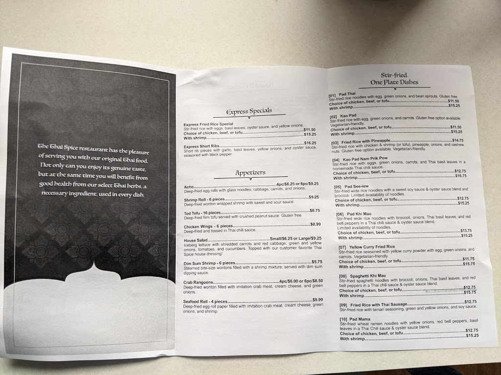 Thai Spice Express | restaurant | 101 Windflower Ln, Solon, IA 52333, USA | 3196448095 OR +1 319-644-8095