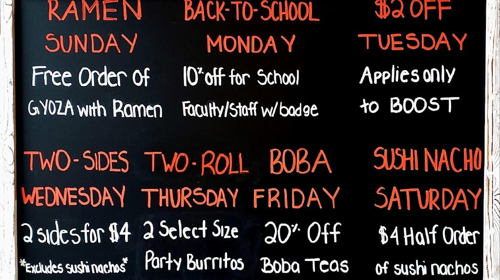 Boru Boru - Sushi Burrito + Ramen + Bowl | restaurant | 1861 W Tennessee St Unit 290, Tallahassee, FL 32304, USA | 8502709253 OR +1 850-270-9253