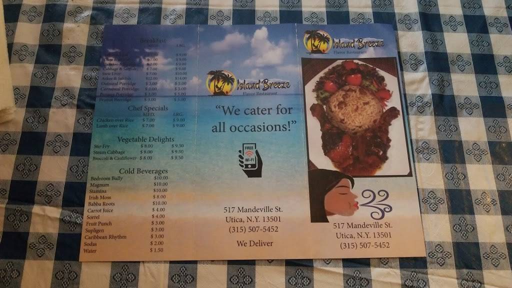 Island Breeze | restaurant | 517 Mandeville St, Utica, NY 13502, USA | 3155075452 OR +1 315-507-5452