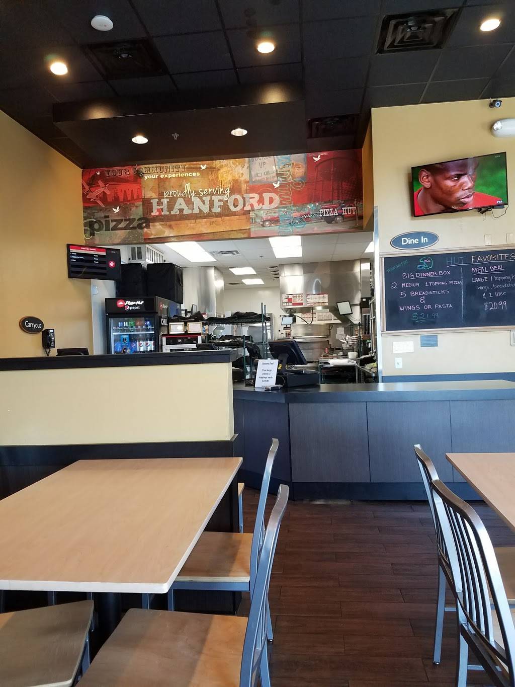 Pizza Hut | meal takeaway | 410 N 11th Ave Suite 107, Hanford, CA 93230, USA | 5595820368 OR +1 559-582-0368