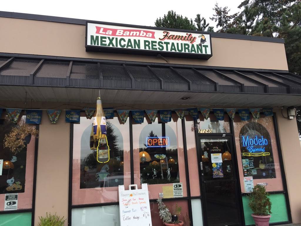 La Bamba Mexican Restaurant | restaurant | 21240 84th Ave S, Kent, WA 98032, USA | 2538727654 OR +1 253-872-7654