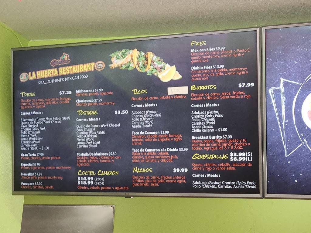 La Huerta Restaurant | restaurant | 2736 E Vineyard Ave, Oxnard, CA 93036, USA | 8059190383 OR +1 805-919-0383