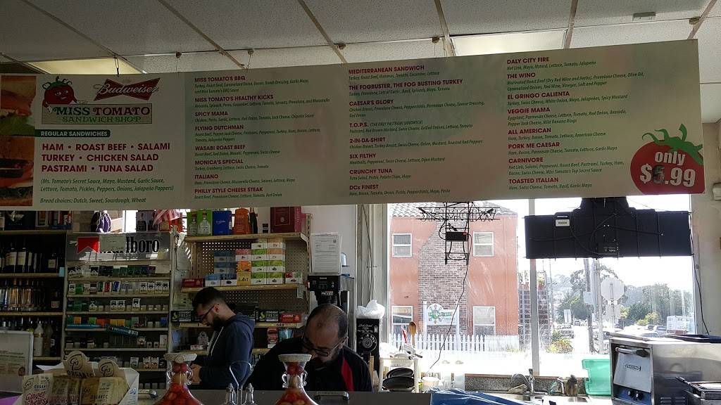 Miss Tomato Sandwich Shop | meal takeaway | 199 87th St, Daly City, CA 94015, USA | 6509947676 OR +1 650-994-7676