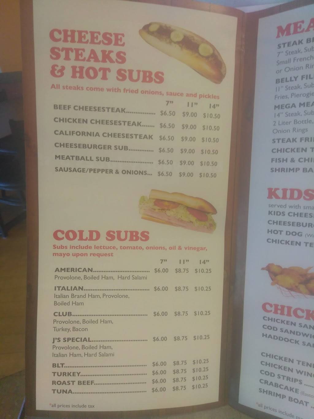 Js Steaks & Subs - Nazareth | restaurant | 848 Nazareth Pike, Nazareth, PA 18064, USA | 6103658668 OR +1 610-365-8668