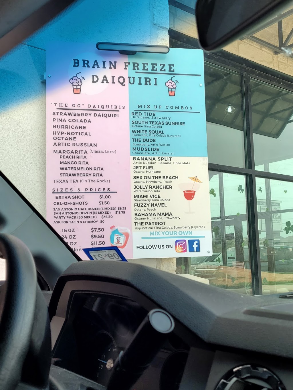 Brain Freeze Daiquiri | restaurant | 13762 Potranco Rd #110, San Antonio, TX 78245, USA | 2102367107 OR +1 210-236-7107