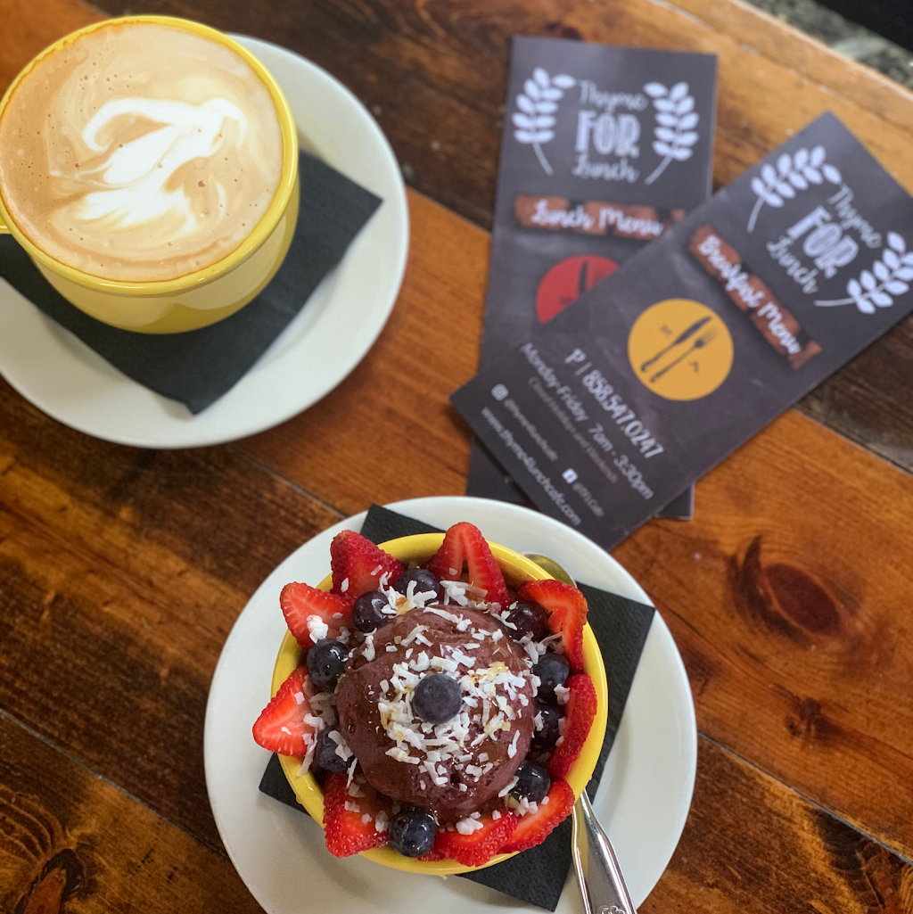 Thyme for lunch Cafe & Grill | cafe | 8860 Kenamar Dr #310, San Diego, CA 92121, USA | 8585470247 OR +1 858-547-0247