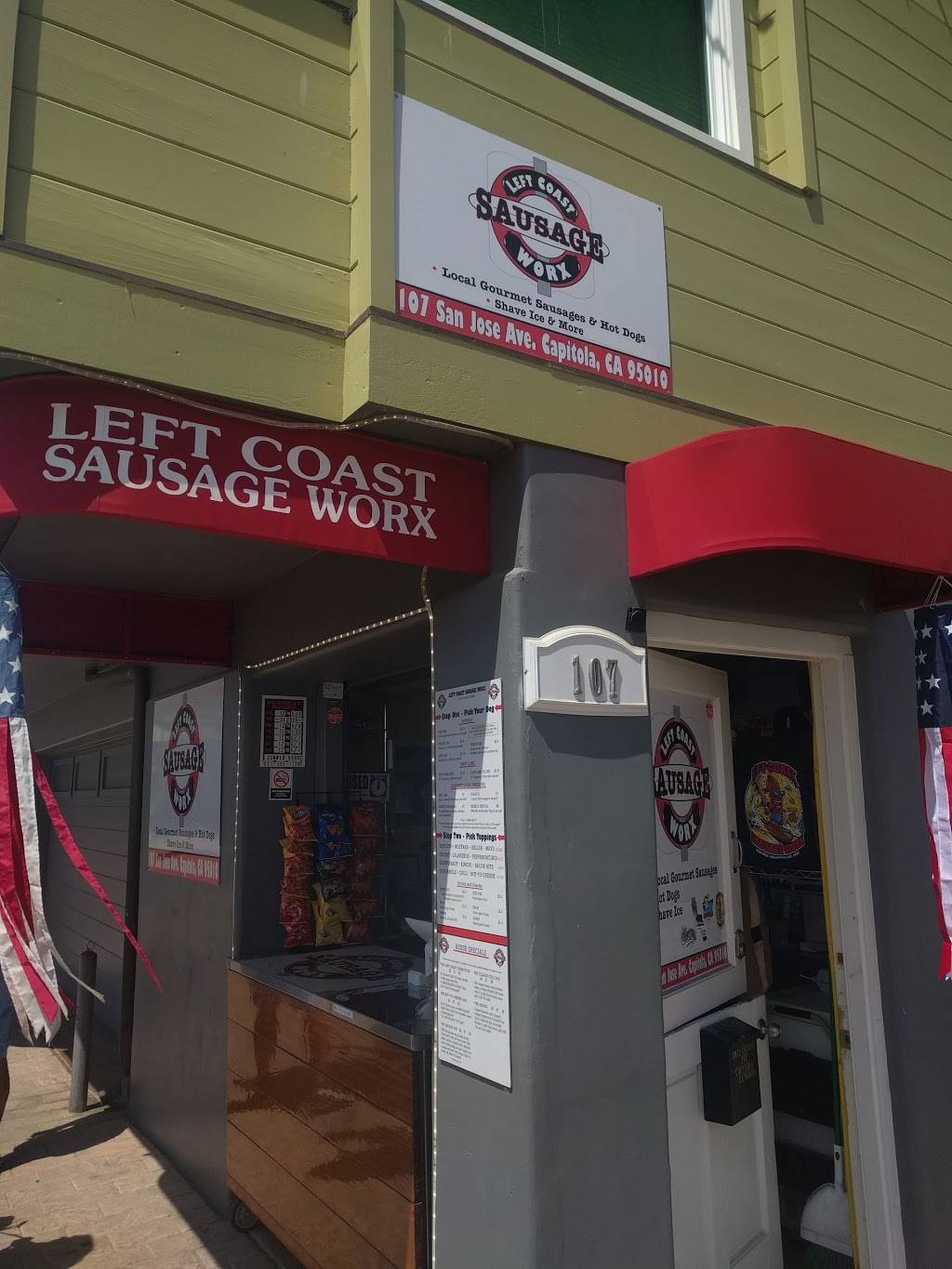 Left Coast Sausage Worx | meal takeaway | 107 San Jose Ave, Capitola, CA 95010, USA | 8312951194 OR +1 831-295-1194