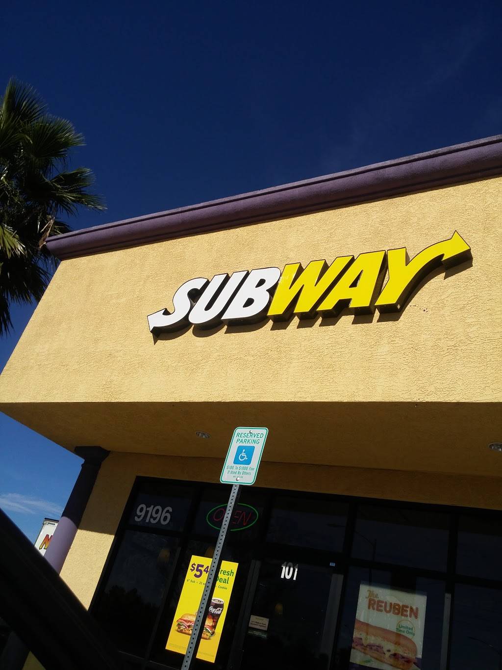 Subway | restaurant | 9196 W Cheyenne Ave, Las Vegas, NV 89129, USA | 7028380551 OR +1 702-838-0551