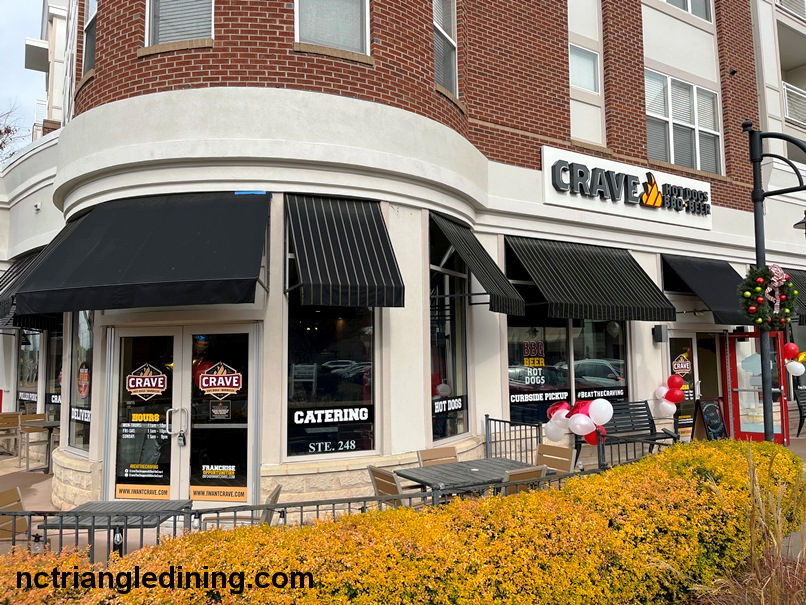 Crave Hot Dogs & BBQ | restaurant | 1028 Oberlin Rd Suite 248, Raleigh, NC 27605, USA | 9198966341 OR +1 919-896-6341