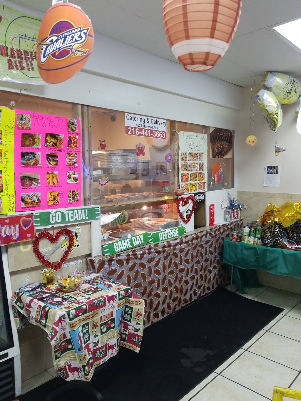 JB Grill | restaurant | 6624 Harvard Ave, Cleveland, OH 44105, USA | 2164413663 OR +1 216-441-3663