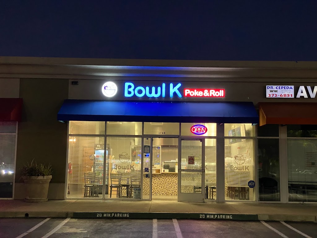 Bowl K Poke & Roll | restaurant | 1780 Story Rd #20, San Jose, CA 95122, USA | 4087703978 OR +1 408-770-3978