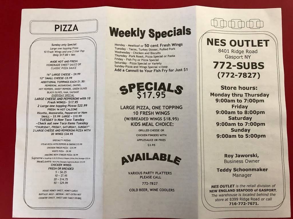 New England Seafood | restaurant | 8401 Ridge Rd, Gasport, NY 14067, USA | 7167727827 OR +1 716-772-7827