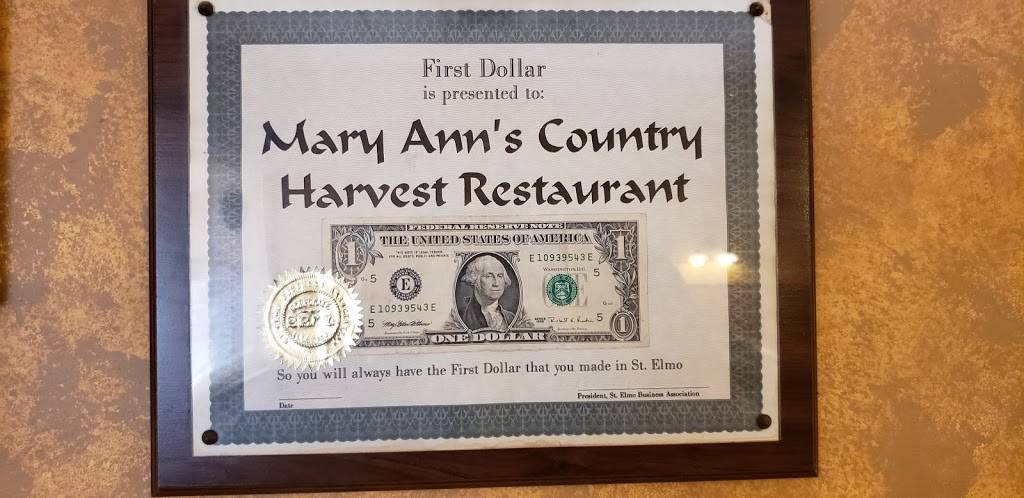 Mary Anns | restaurant | 409 N Main St, St Elmo, IL 62458, USA | 6188299960 OR +1 618-829-9960