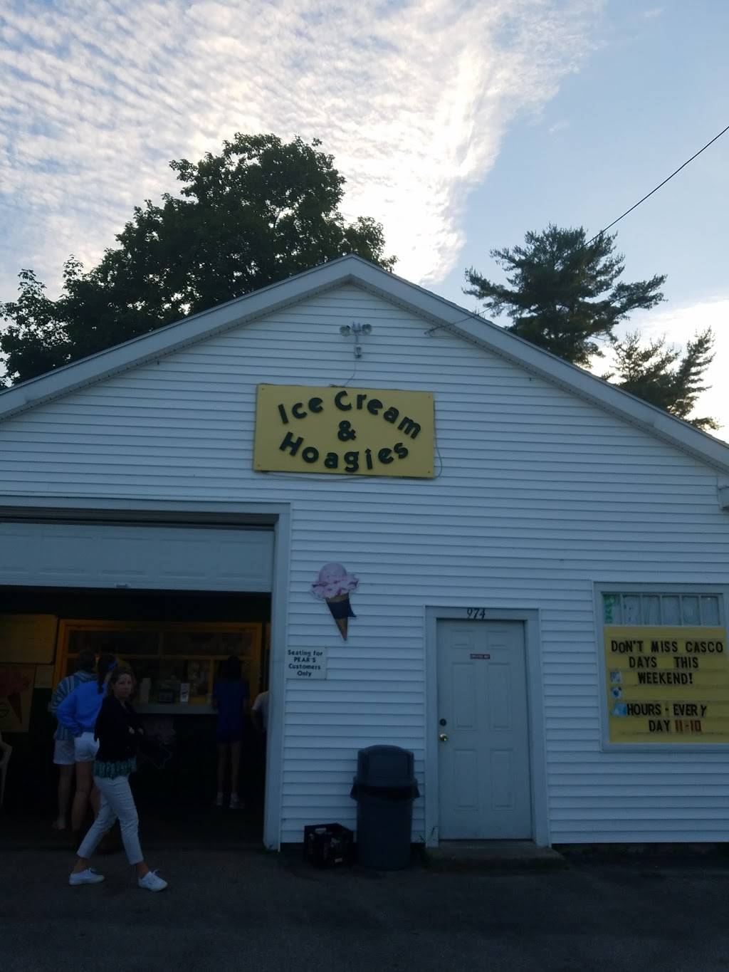 Pears Ice Cream & Hoagie Shop | meal takeaway | 974 Meadow Rd, Casco, ME 04015, USA | 2076276002 OR +1 207-627-6002