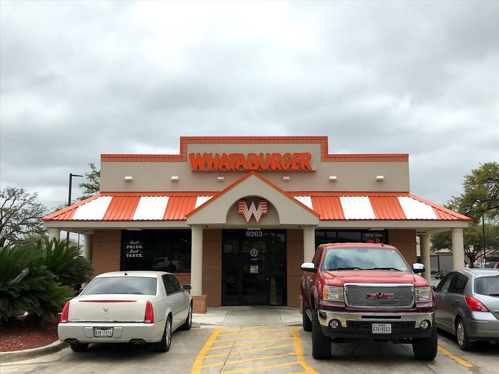 Whataburger | restaurant | 9263 N Loop 1604 W, San Antonio, TX 78249, USA | 2106955741 OR +1 210-695-5741