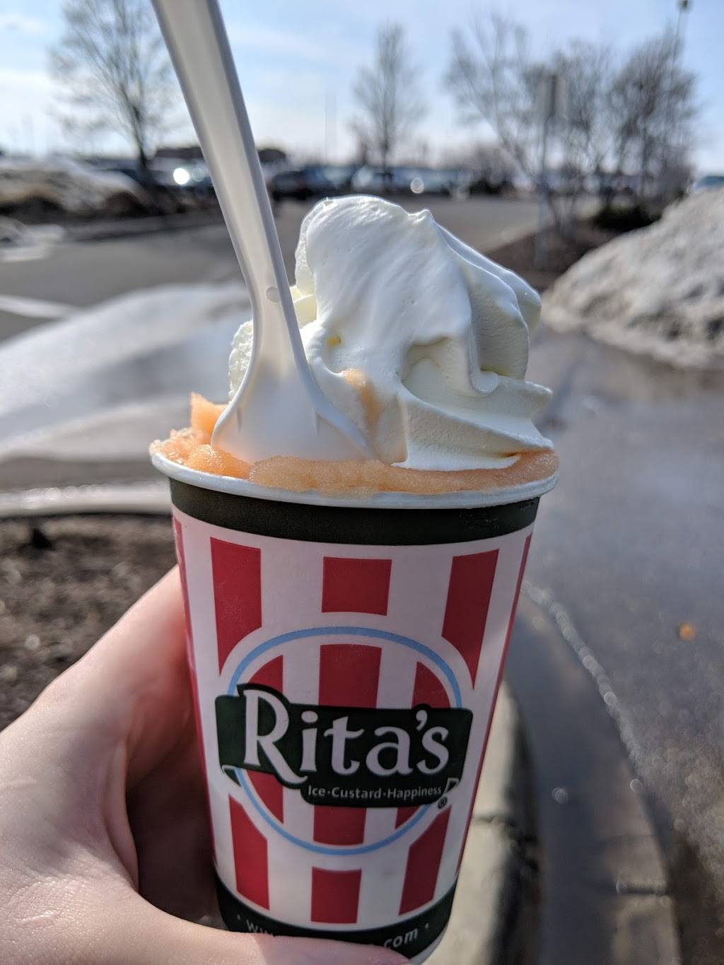 Ritas Italian Ice & Frozen Custard | restaurant | Cobblestone Lake Commercial, 15594 Pilot Knob Rd Suite #400, Apple Valley, MN 55124, USA | 6513689635 OR +1 651-368-9635