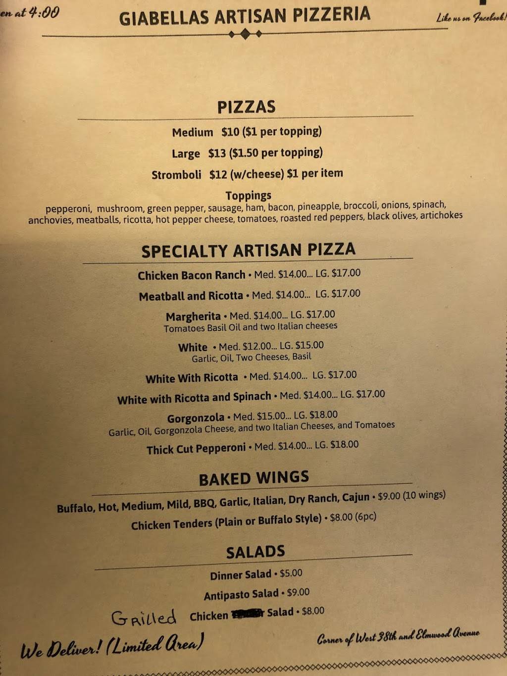 Gia Bellas Pizzeria | restaurant | 3802 Elmwood Ave, Erie, PA 16509, USA | 8142505100 OR +1 814-250-5100