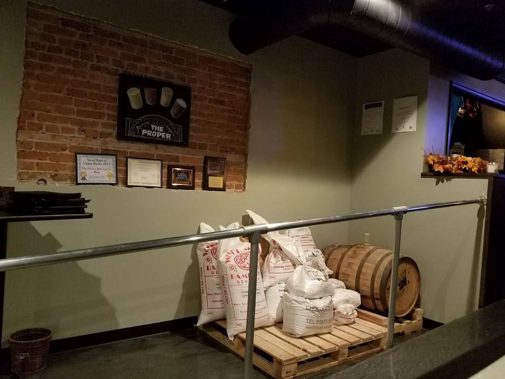 The Proper Brewing Company | restaurant | 117 W Broad St, Quakertown, PA 18951, USA | 2674905168 OR +1 267-490-5168