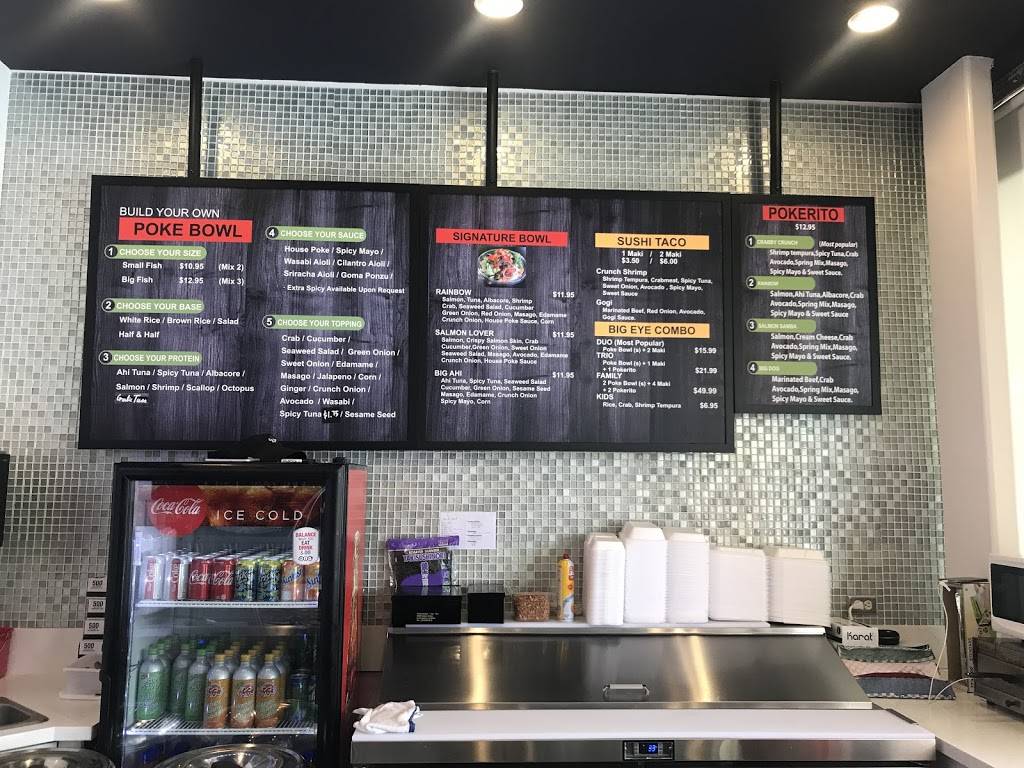 Big Eye Poke | restaurant | United States, California, Corona, 2771Green River, Rd #101 | 9512686146 OR +1 951-268-6146