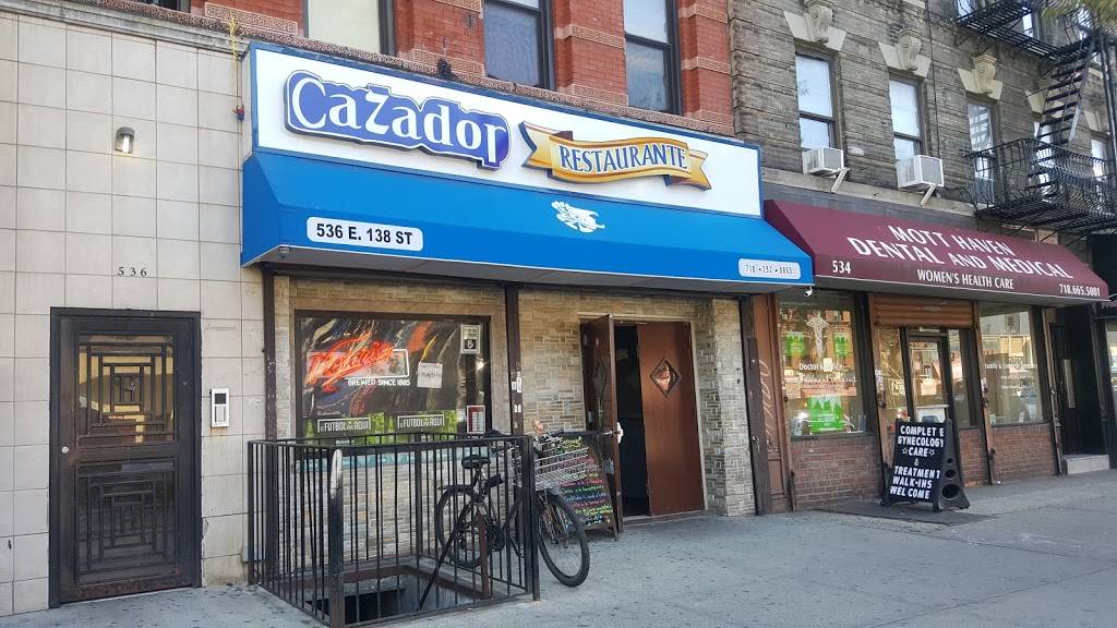 Cazador Restaurant | restaurant | 536 E 138th St, Bronx, NY 10454, USA | 7182928865 OR +1 718-292-8865
