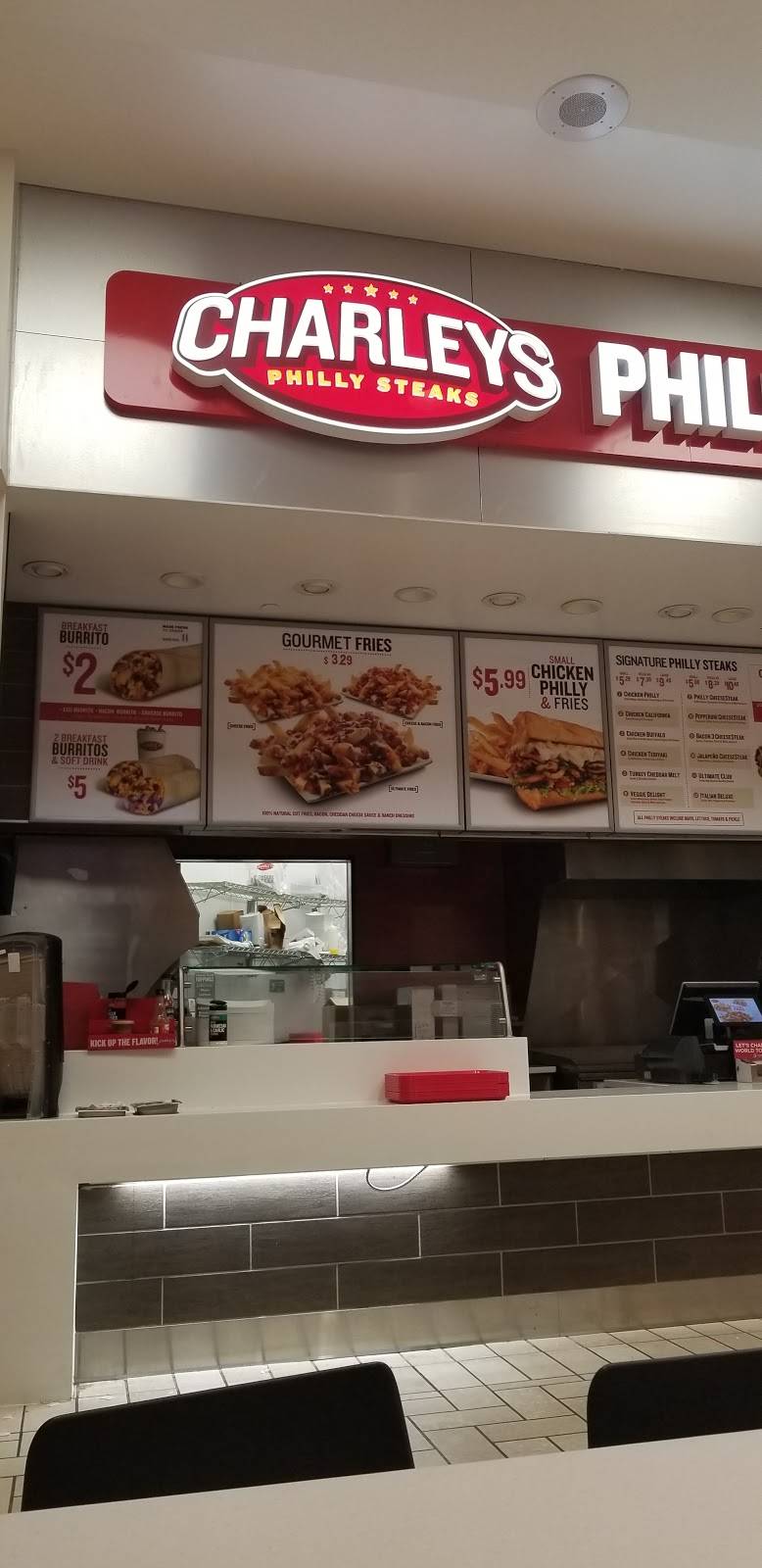 Charleys Philly Steaks | restaurant | 7947L Tysons Corner Center, McLean, VA 22102, USA | 7038939400 OR +1 703-893-9400