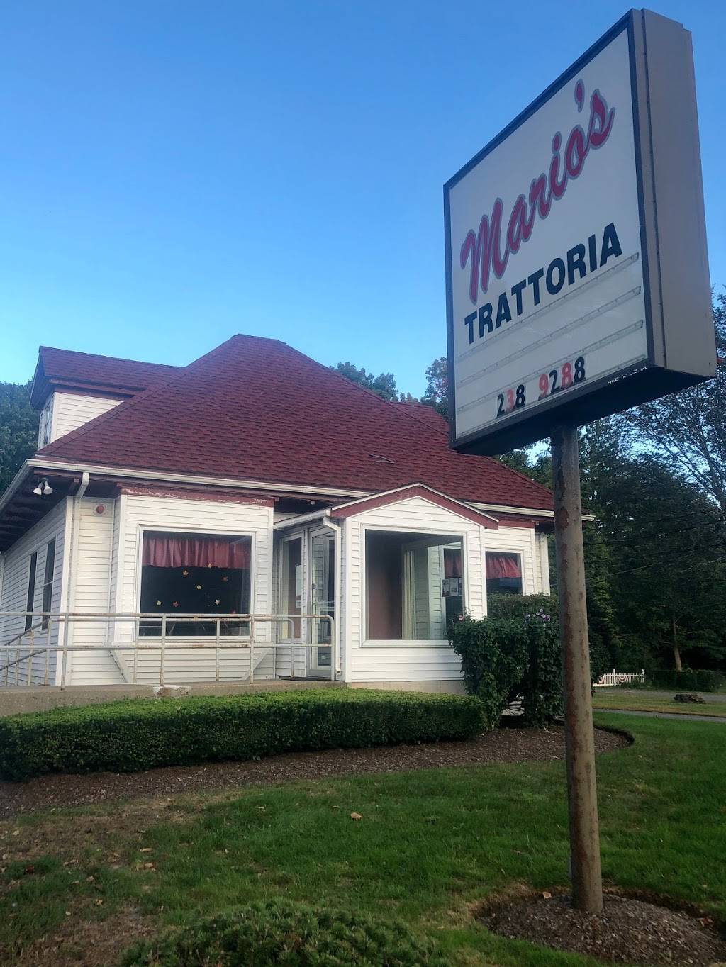 Marios Trattoria | restaurant | 260 Washington St, North Easton, MA 02356, USA | 5082389288 OR +1 508-238-9288