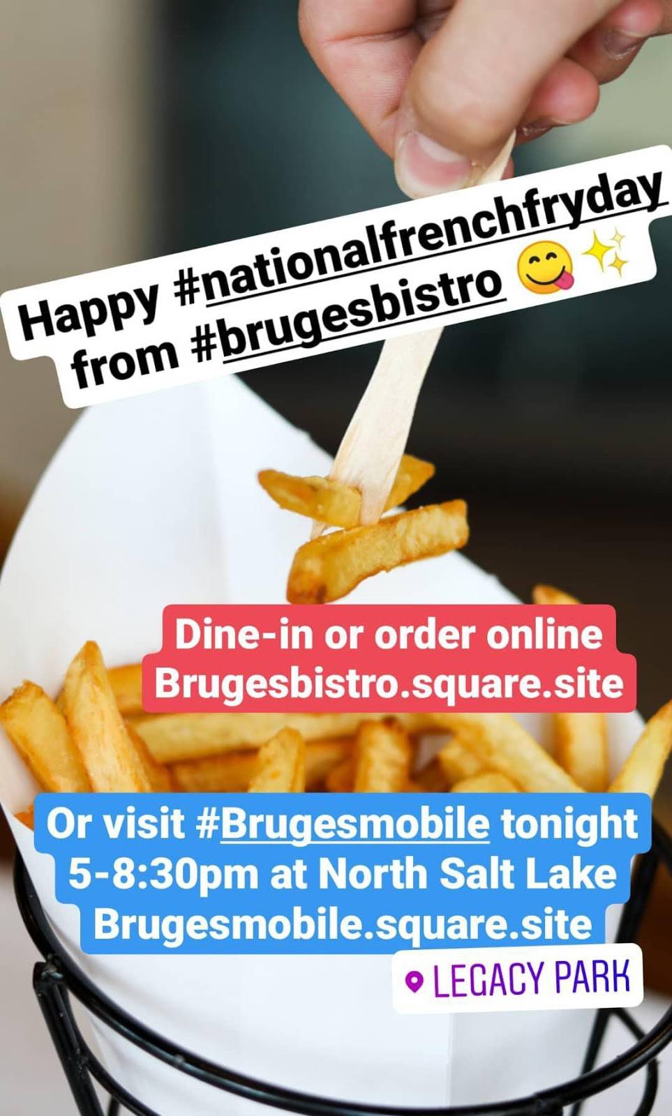Bruges Waffles & Frites Food Trucks commissary | restaurant | 555 N Main St Suite K, North Salt Lake, UT 84054, USA | 8019469920 OR +1 801-946-9920
