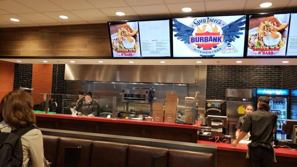 Guy Fieris Kitchen and Bar Express | restaurant | Bob Hope Airport (BUR), Terminal B, Burbank, CA 91505, USA | 8189721331 OR +1 818-972-1331