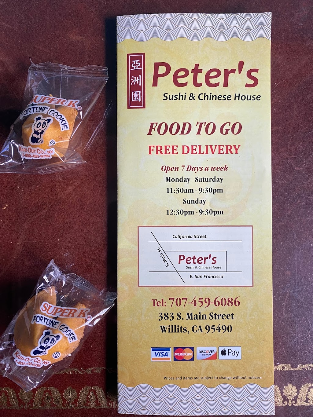 Peters Sushi & Chinese House | restaurant | 383 S Main St, Willits, CA 95490, USA | 7074596086 OR +1 707-459-6086