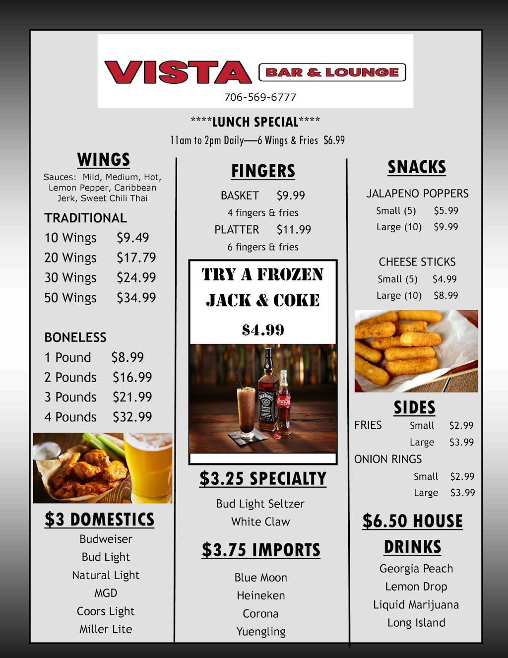 Vista Bar and Lounge | restaurant | 4105 Buena Vista Rd Suite F, Columbus, GA 31907, USA | 7065696777 OR +1 706-569-6777