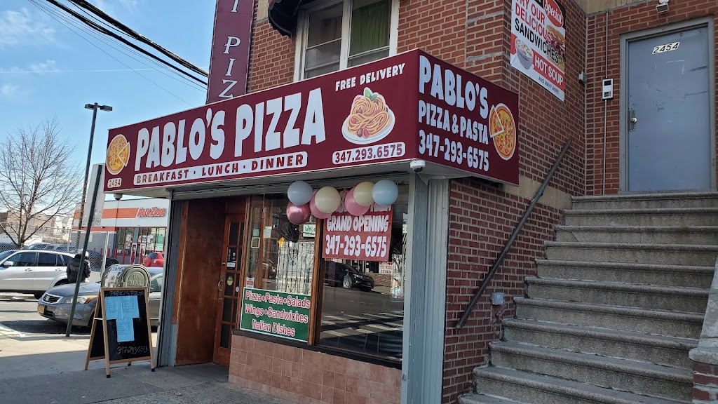 Pablos pizza | restaurant | 10461, 2454 E Tremont Ave, The Bronx, NY 10461, USA | 3472936575 OR +1 347-293-6575