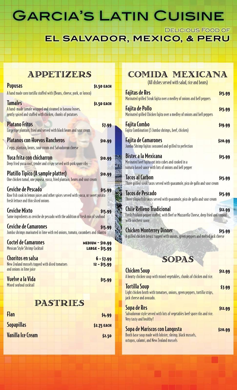 Garcia’s Latin Cuisine | restaurant | 8407 Boulevard 26, North Richland Hills, TX 76180, USA | 8175764333 OR +1 817-576-4333